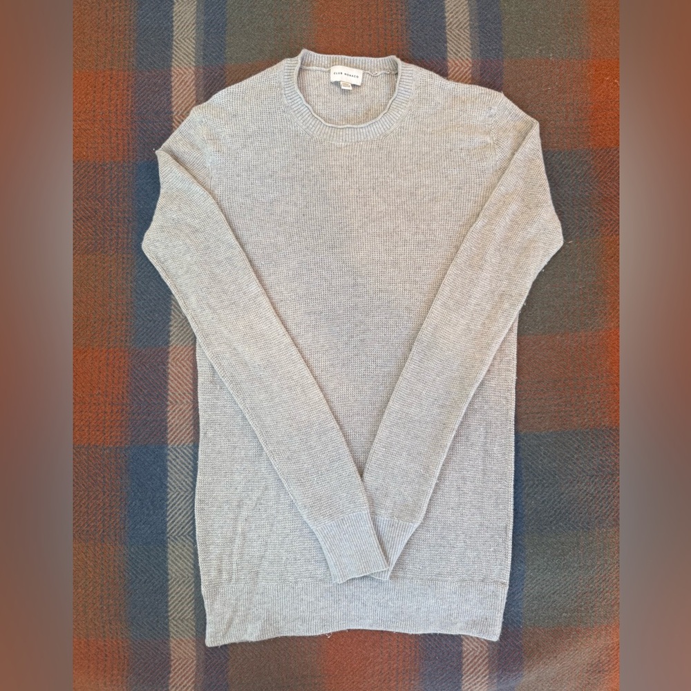 Club Monaco Light Heather Oat Crewneck Sweater